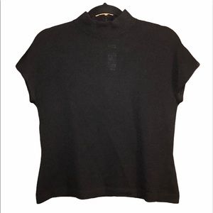 St. John collection black Small knit blouse top